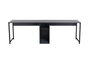 Nordure Twin Study Desk - Antracita, Negro